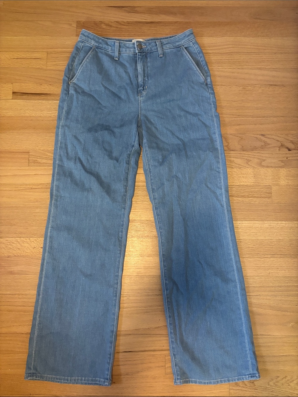 NWOT - L’Agence Weston high-rise wide leg trouser jeans light wash size 29